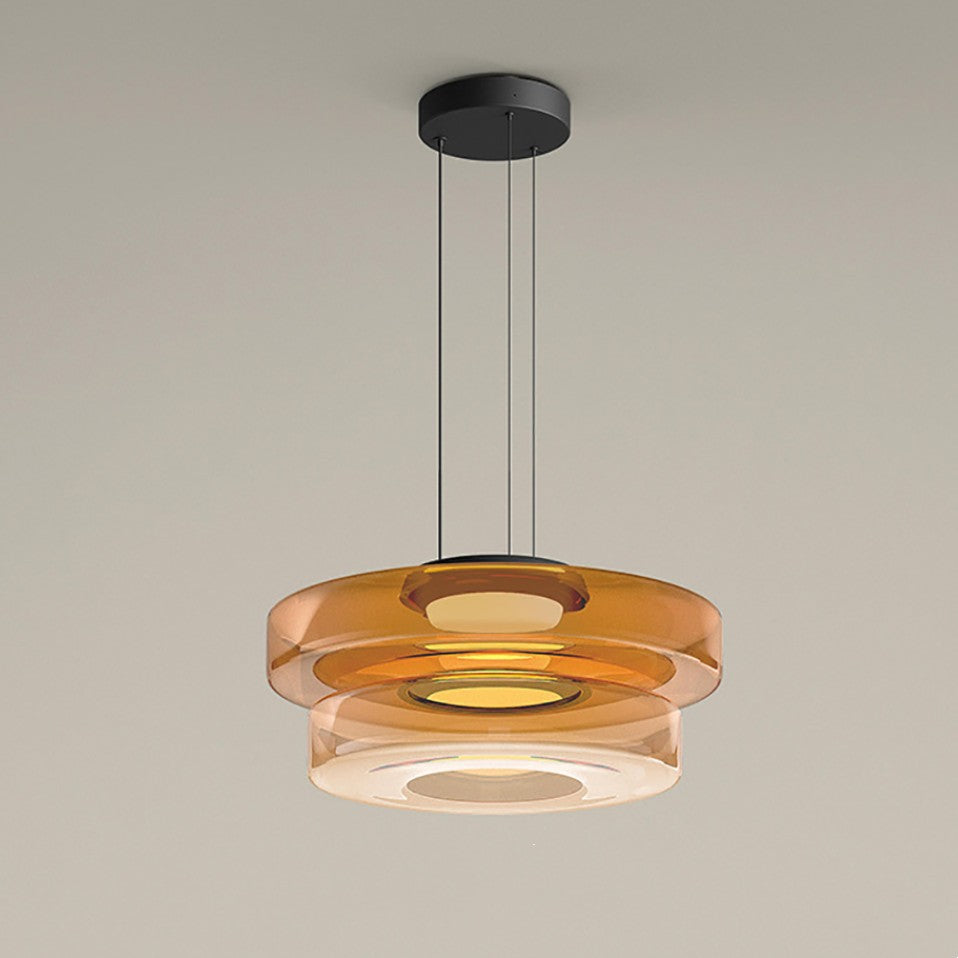 Bauhaus Style Glass Pendant Light