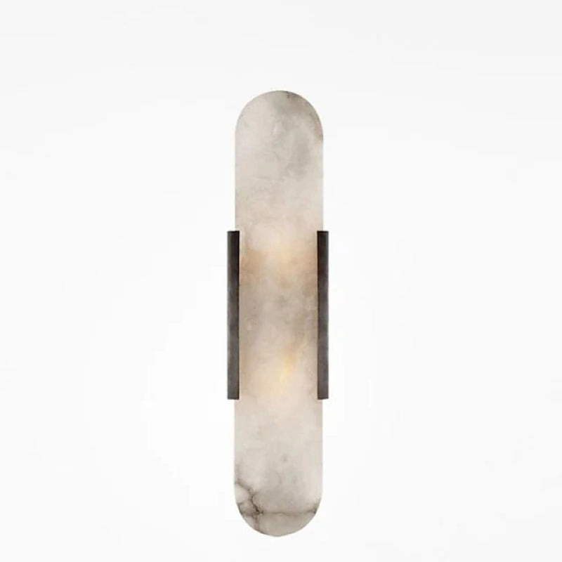 "Elegant black & gold LED wall lamp with sleek metal finish, perfect for modern interiors, offers stylish, warm lighting."