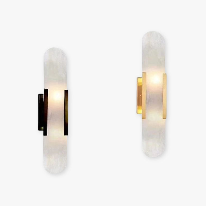 "Elegant black & gold LED wall lamp with sleek metal finish, perfect for modern interiors, offers stylish, warm lighting."