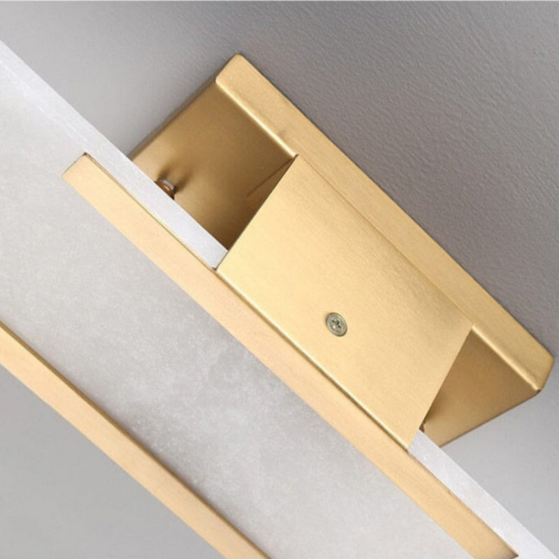 "Elegant black & gold LED wall lamp with sleek metal finish, perfect for modern interiors, offers stylish, warm lighting."