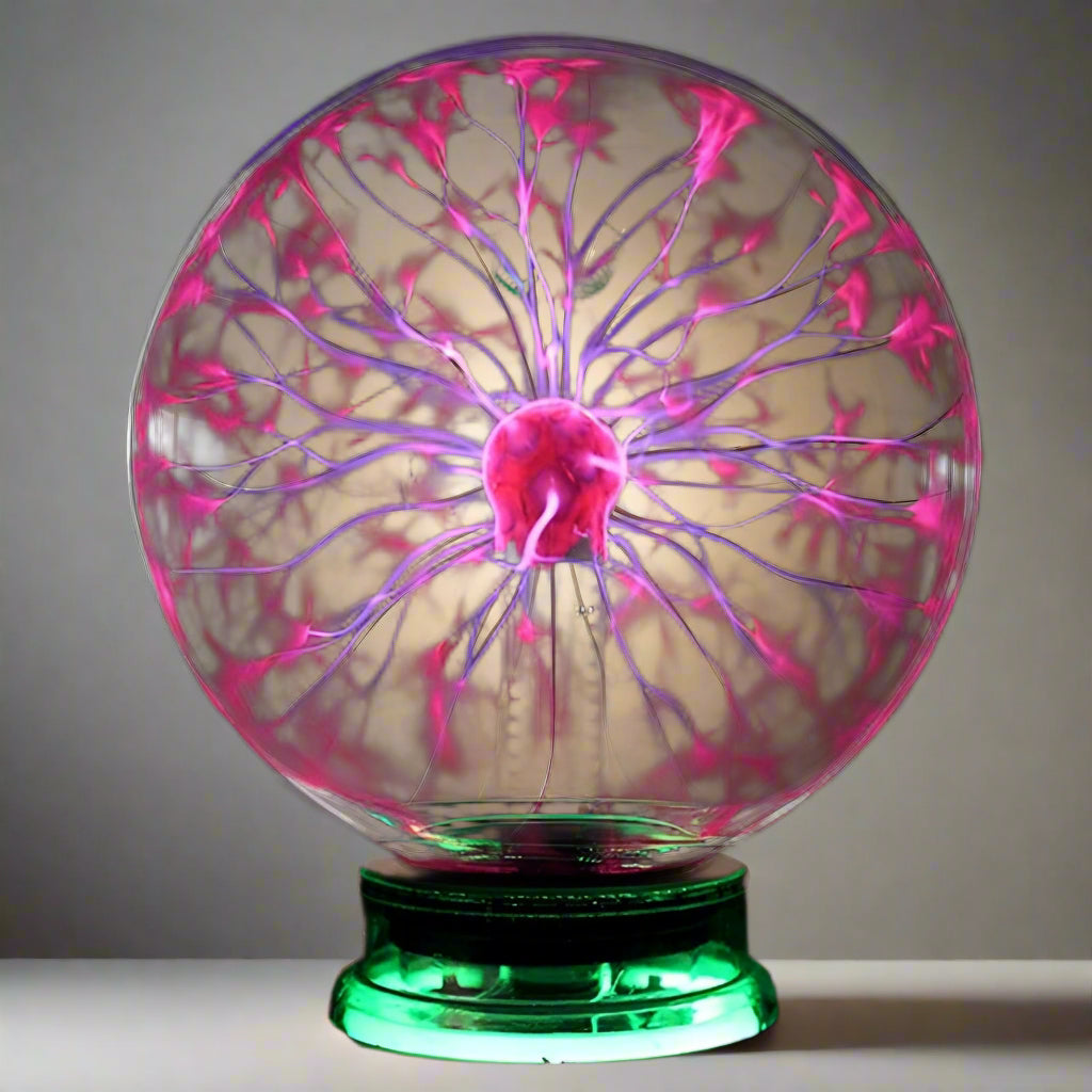 Interactive Plasma Globe Light for Touch-Activated Home Decor