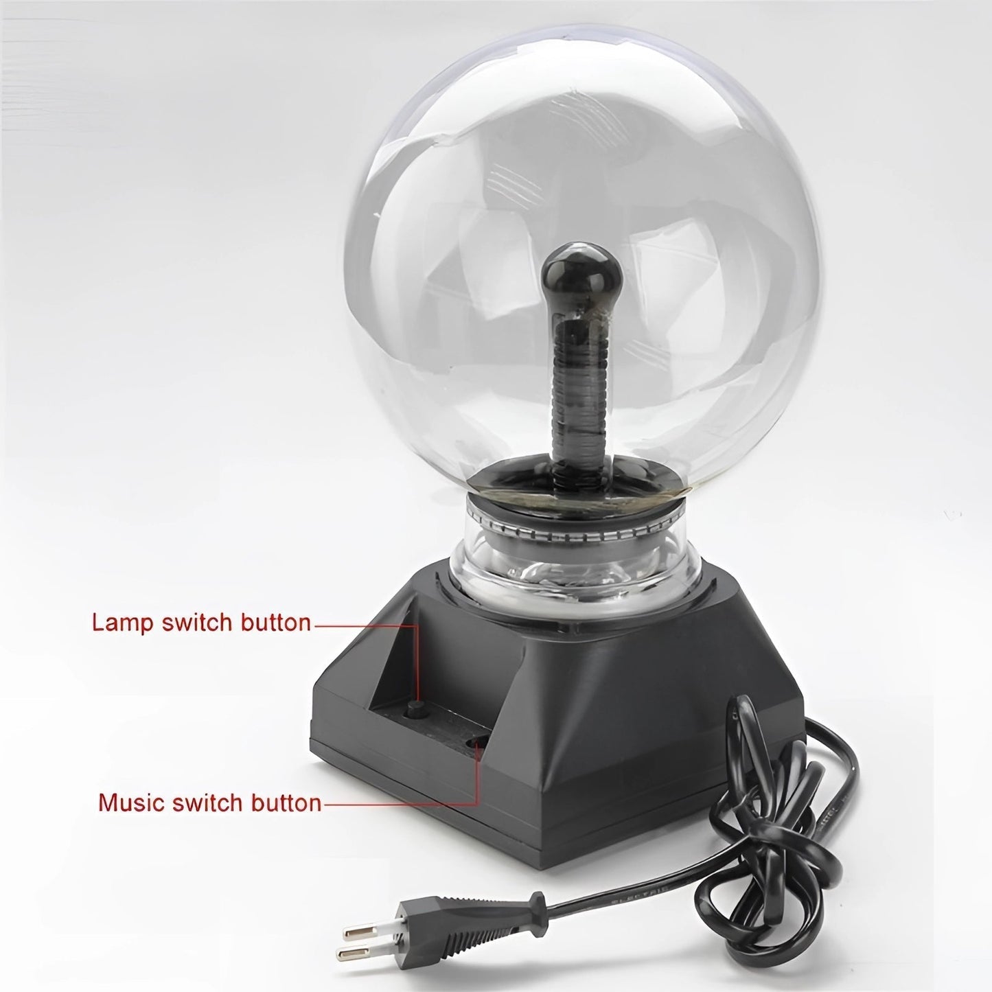 Interactive Plasma Globe Light for Touch-Activated Home Decor