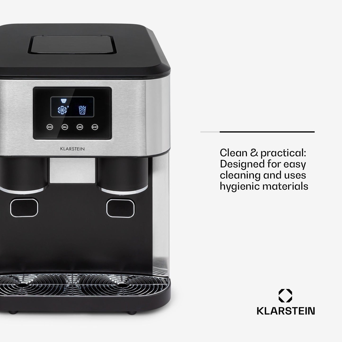 Klarstein Ice Age Crush 3-in-1 Ice Cube Maker & Crusher