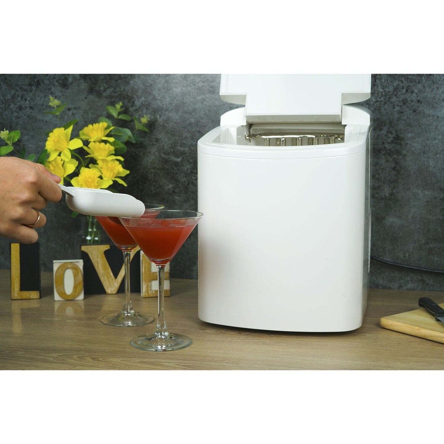 electriQ Portable Countertop Ice Cube Maker