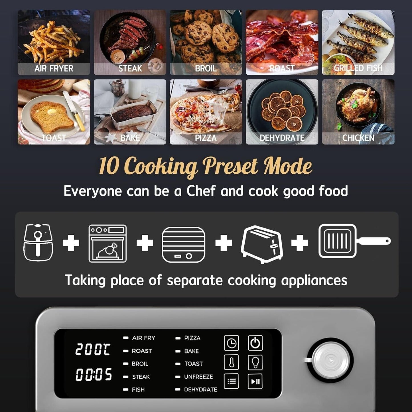 HYSapientia 15L Digital Air Fryer Oven