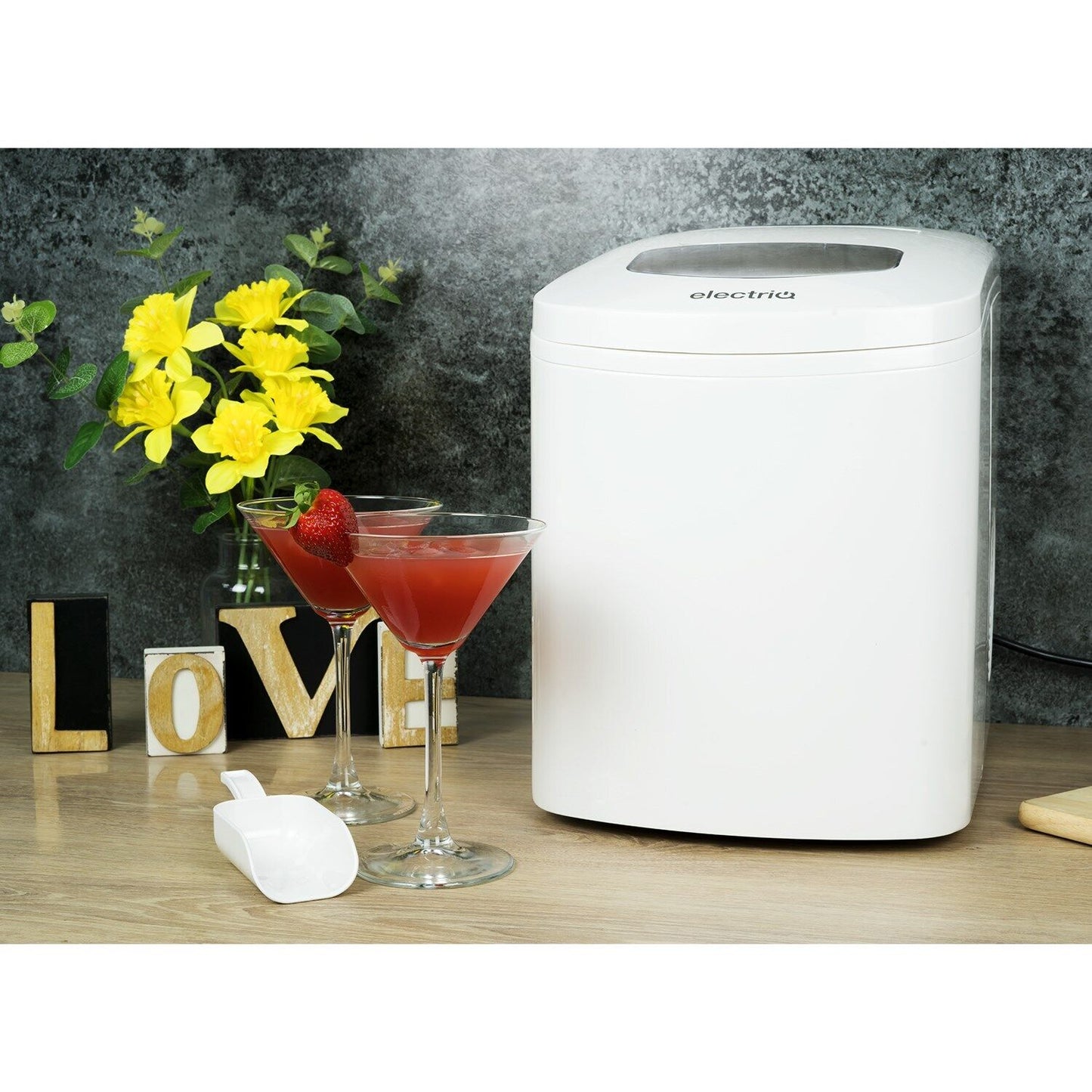 electriQ Portable Countertop Ice Cube Maker