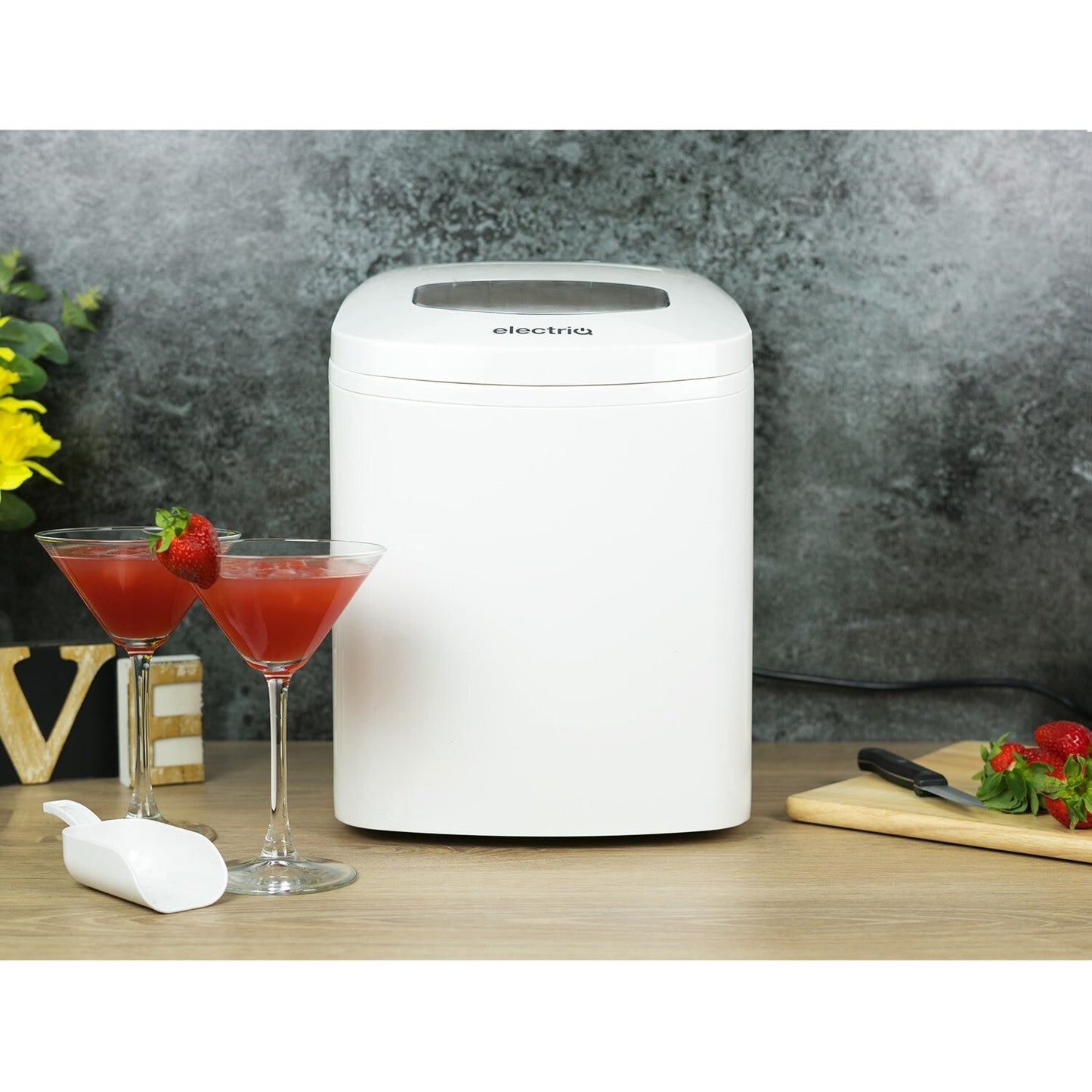 electriQ Portable Countertop Ice Cube Maker