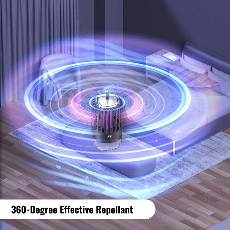 BuzzFree Portable Mosquito Repellent Lamp with 2500mAh Battery