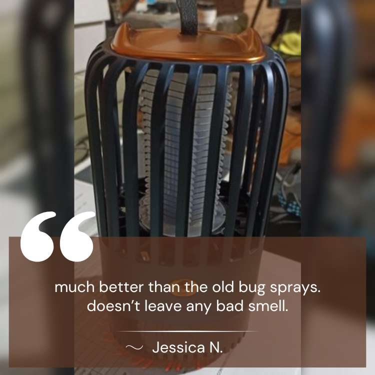 BuzzFree Portable Mosquito Repellent Lamp with 2500mAh Battery