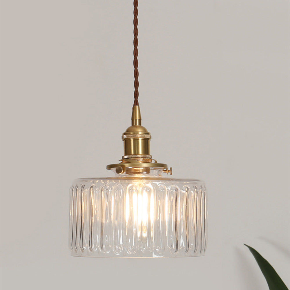 Vintage Crystal Glass Pendant Lamp for Elegant Settings