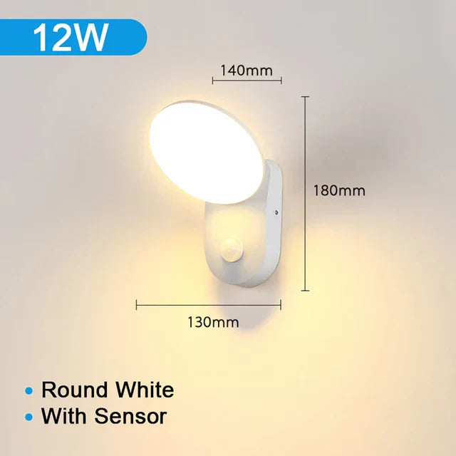 Waterproof Outdoor LED Wall Light with PIR Motion Sensor