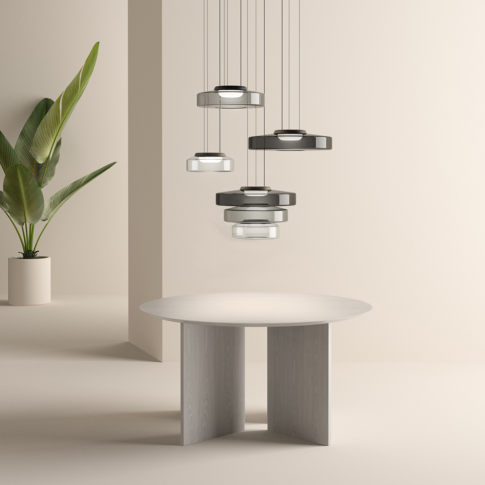 Bauhaus Style Glass Pendant Light