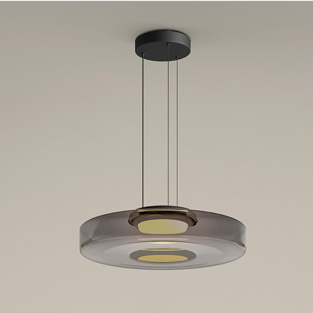 Bauhaus Style Glass Pendant Light