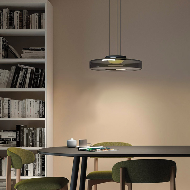 Bauhaus Style Glass Pendant Light