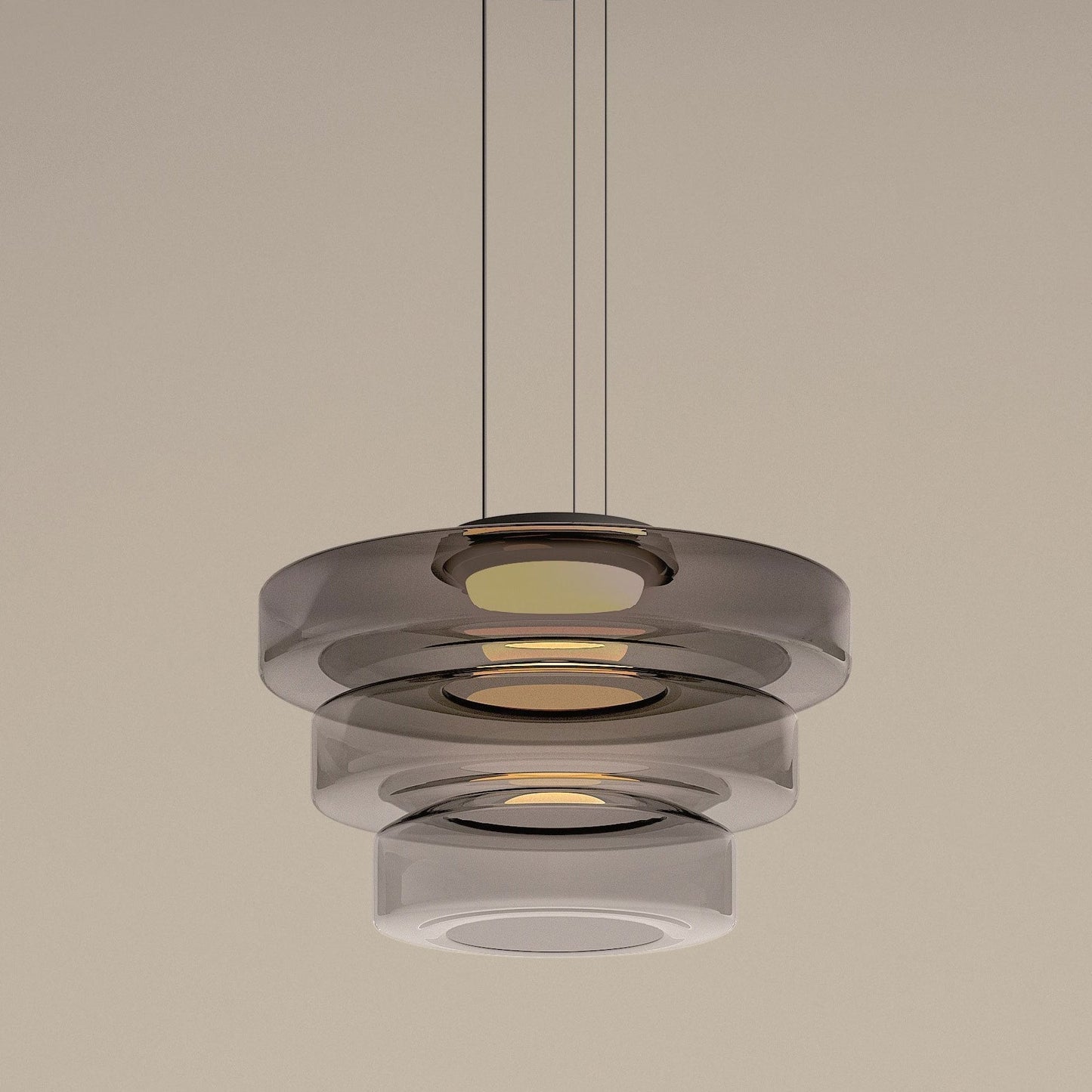 Bauhaus Style Glass Pendant Light