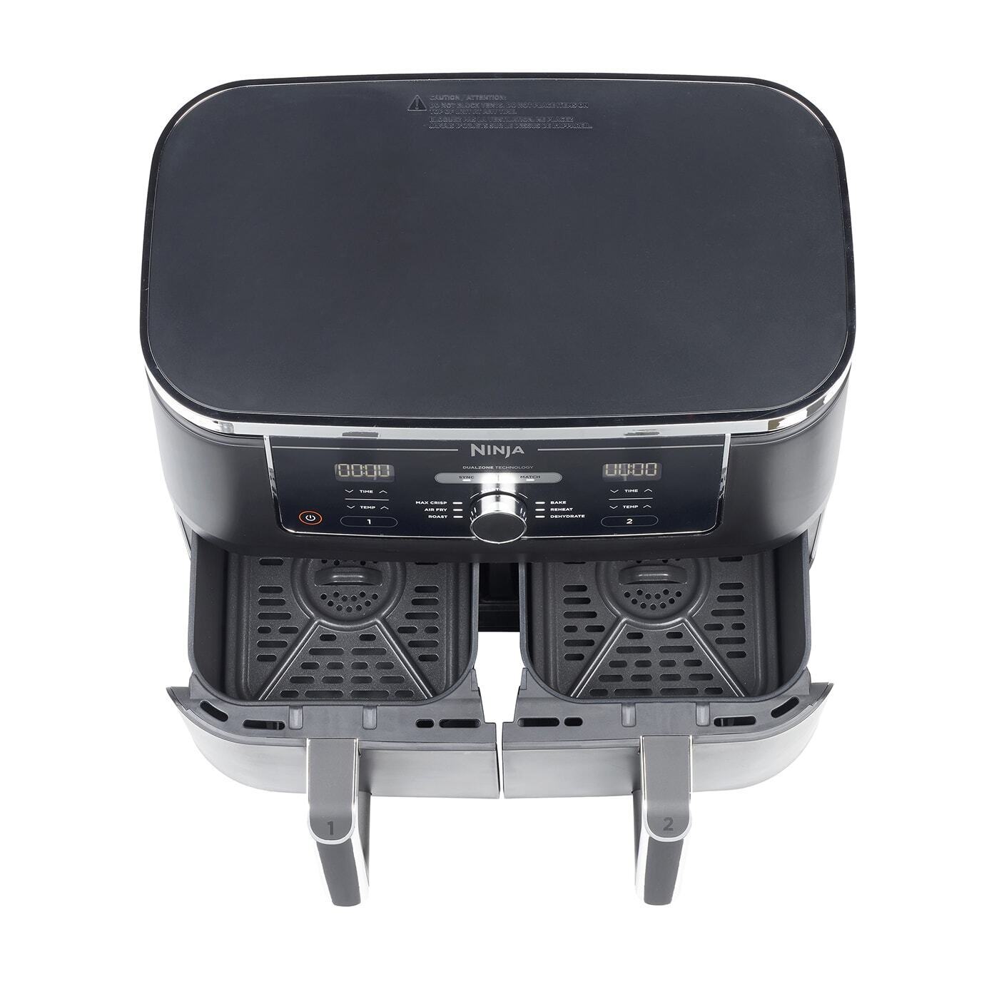 Ninja Foodi Air Fryer MAX Dual Zone – Refurbished [AF400UK], 6 Functions, 9.5L