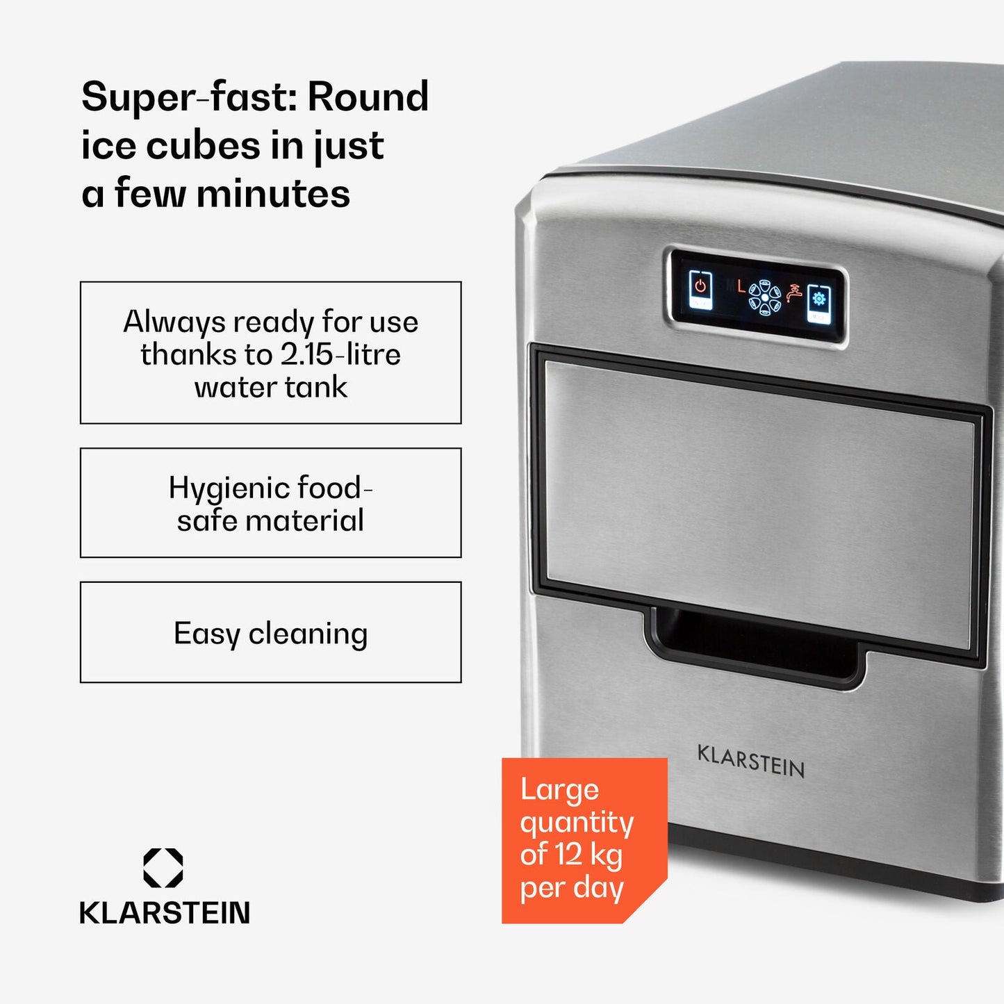 Klarstein Metropolitan Ice Cube Machine