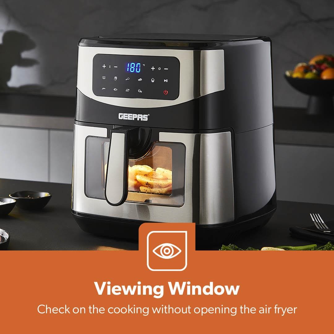 Geepas 9.2L Digital Air Fryer – Rapid Healthy Cooking with Vortex Technology