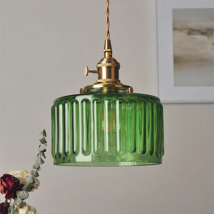 Vintage Crystal Glass Pendant Lamp for Elegant Settings