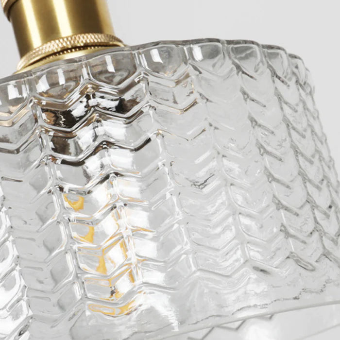 Vintage Crystal Glass Pendant Lamp for Elegant Settings