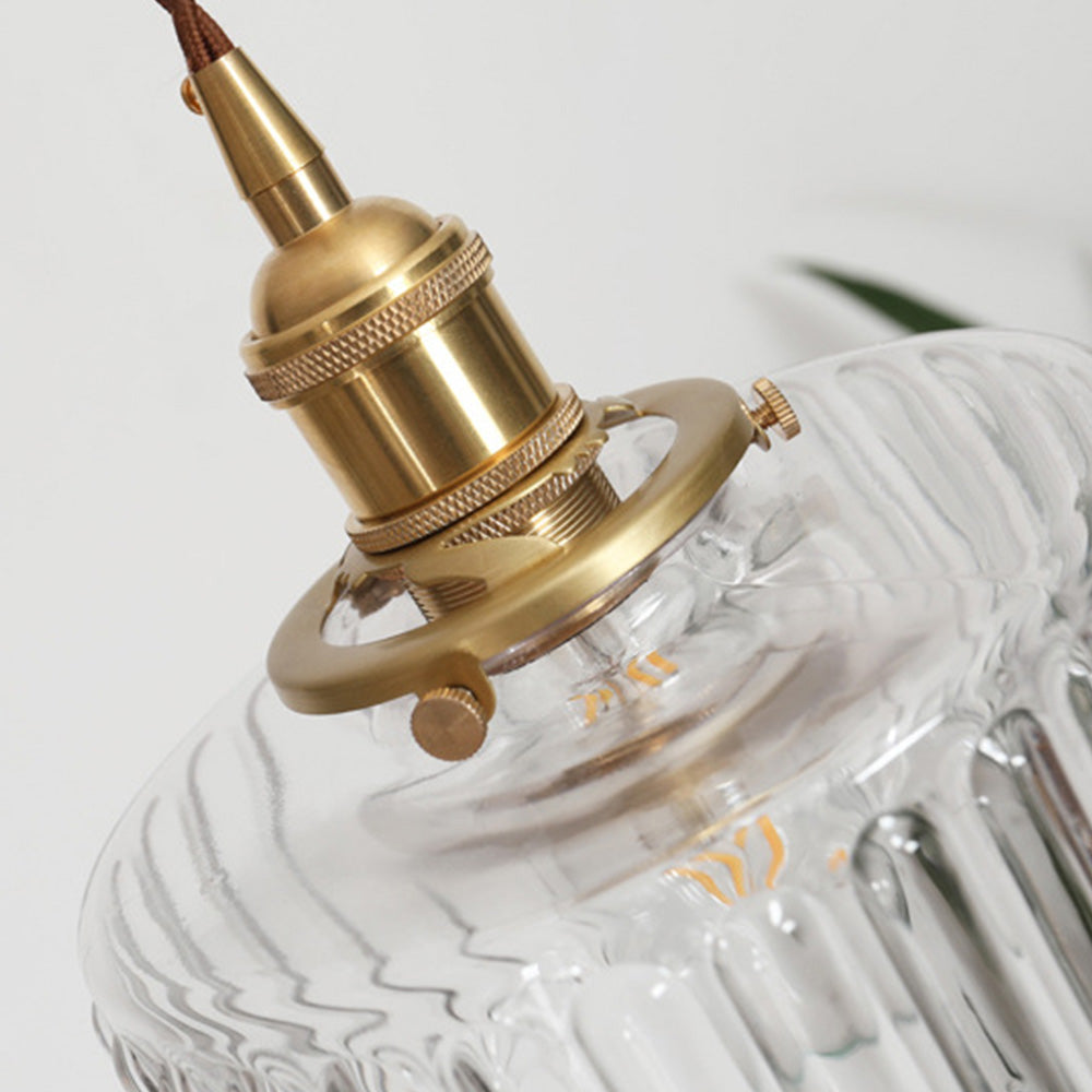 Vintage Crystal Glass Pendant Lamp for Elegant Settings