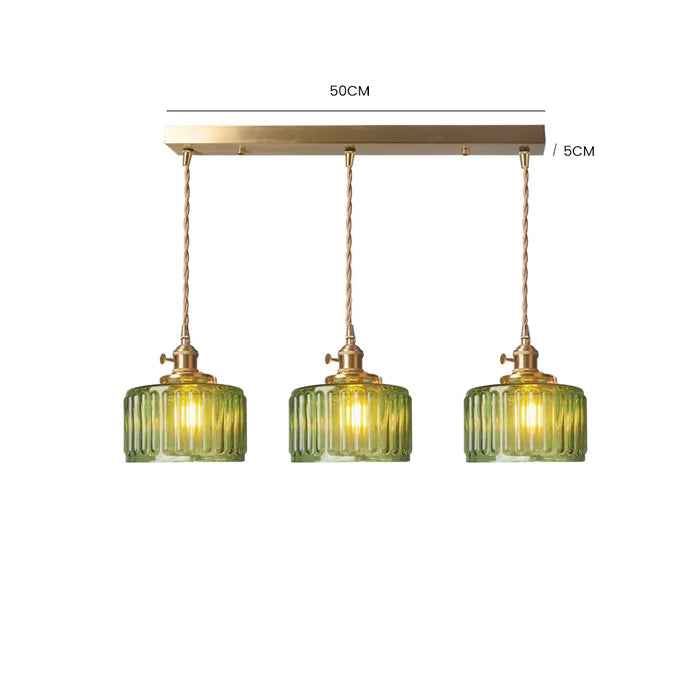 Vintage Crystal Glass Pendant Lamp for Elegant Settings