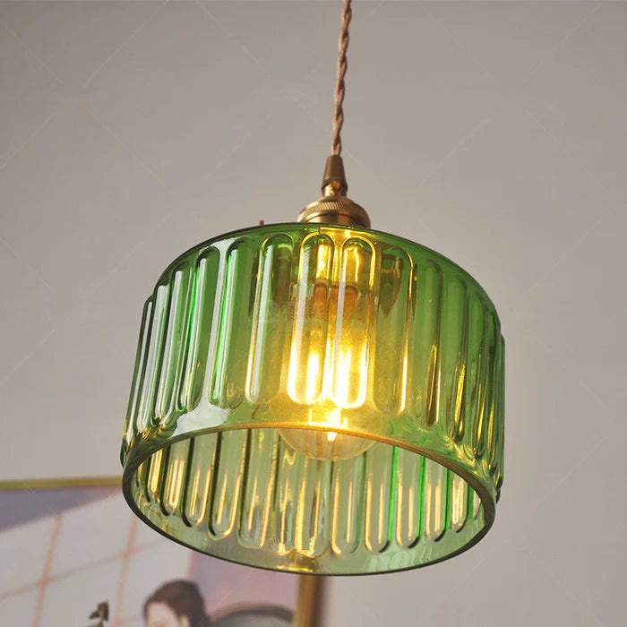 Vintage Crystal Glass Pendant Lamp for Elegant Settings