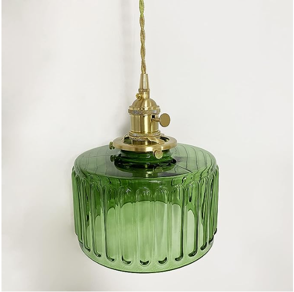 Vintage Crystal Glass Pendant Lamp for Elegant Settings