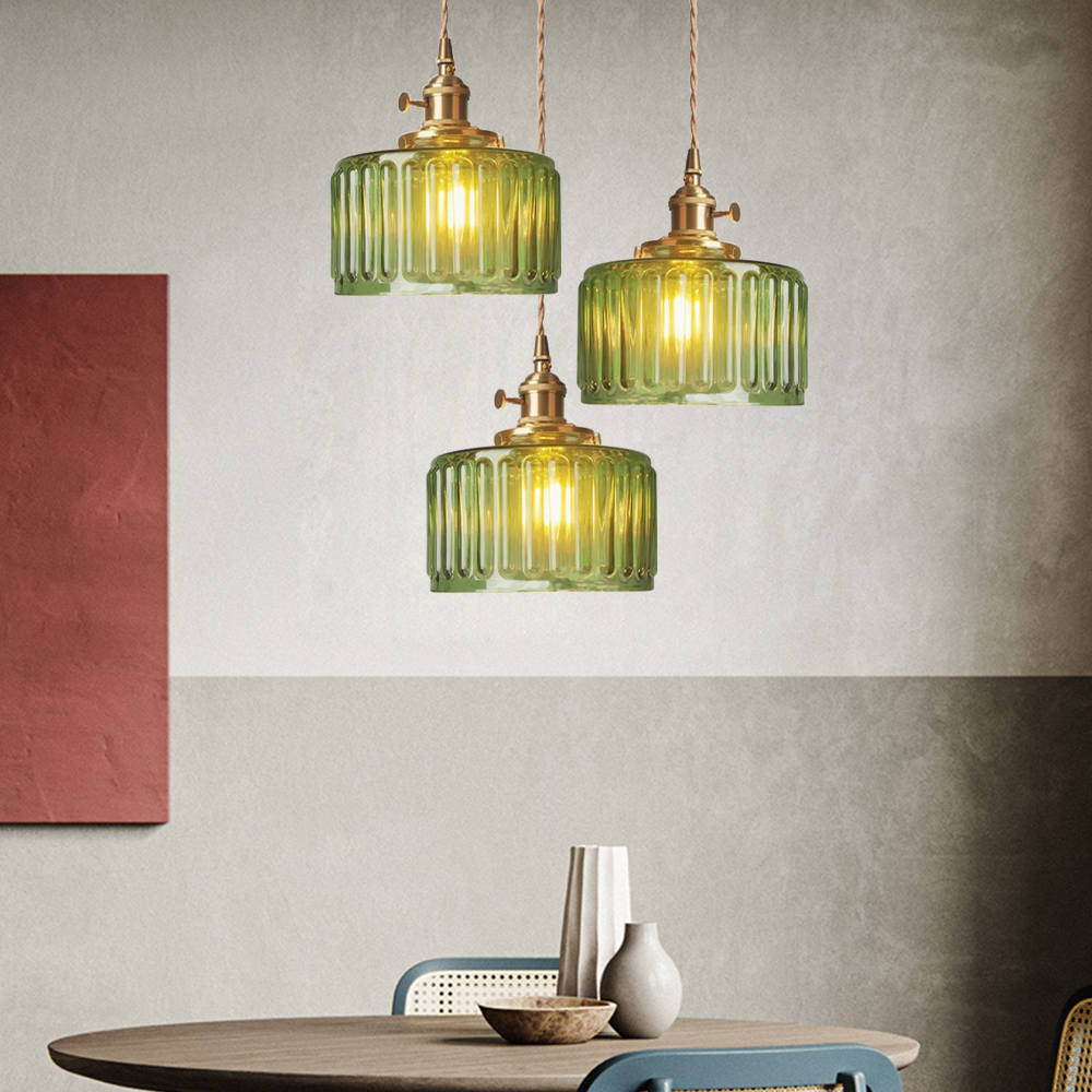 Vintage Crystal Glass Pendant Lamp for Elegant Settings