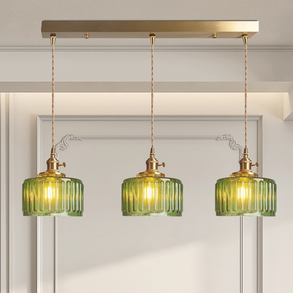 Vintage Crystal Glass Pendant Lamp for Elegant Settings